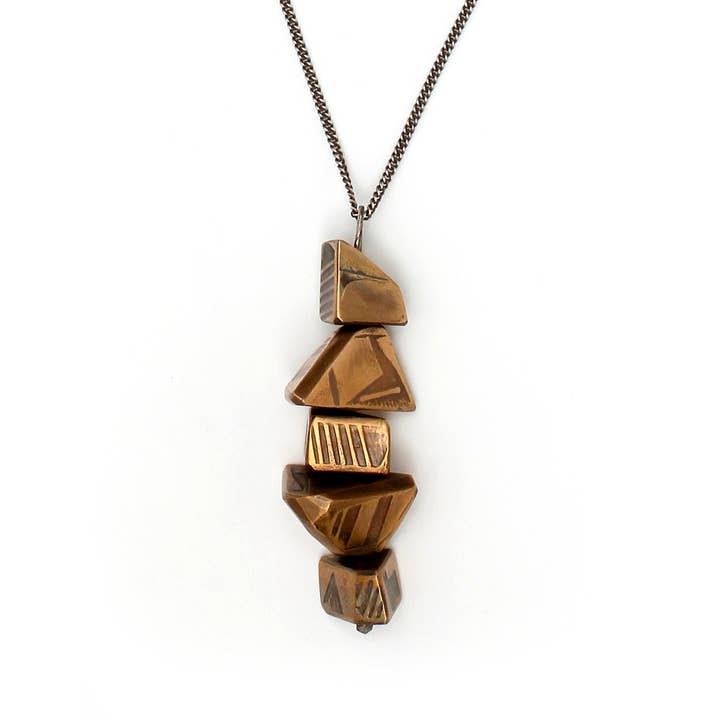 Power Blocks Pendant for wholesale by Gina Rios Jewelry