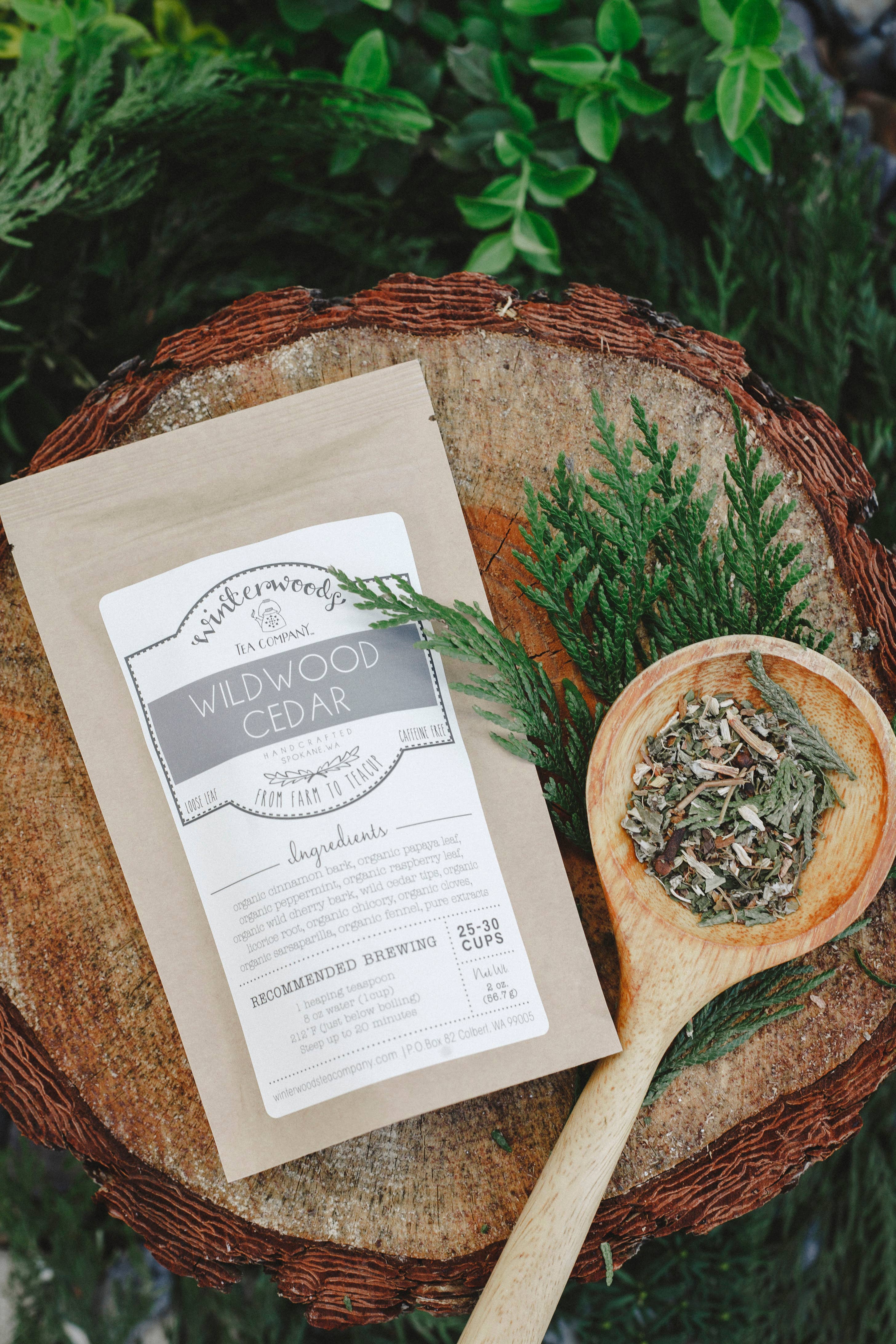 Winterwoods Tea Company - Wholesale Loose Tea - Wildwood Cedar Herbal Tea Blend1