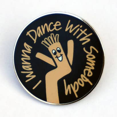 Bang-Up Betty - Wholesale Lapel Pin/Button - I Wanna Dance With Somebody Sky Dancer Lapel Pin0