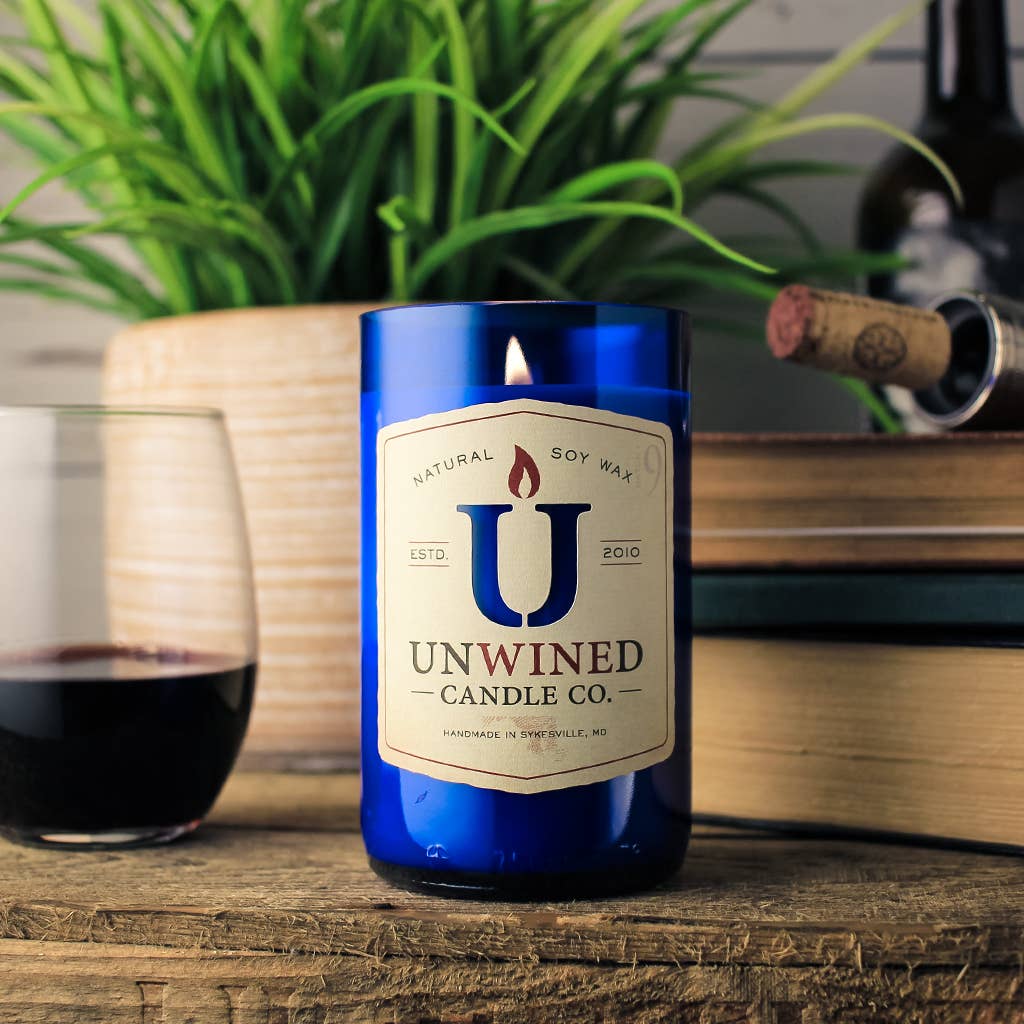 Unwined Candles - Wholesale Jar/Filled Candle - Farmer's Market Signature Series - Wine Bottle Candle3