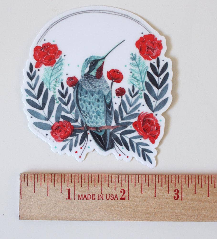michele maule - Wholesale Sticker - 2.5'' x 3'' Humming Bird Sticker1
