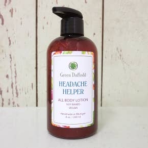 Green Daffodil Bath & Body - Wholesale Body Cream/Lotion - Headache Helper Soy Lotion Pump Bottle1