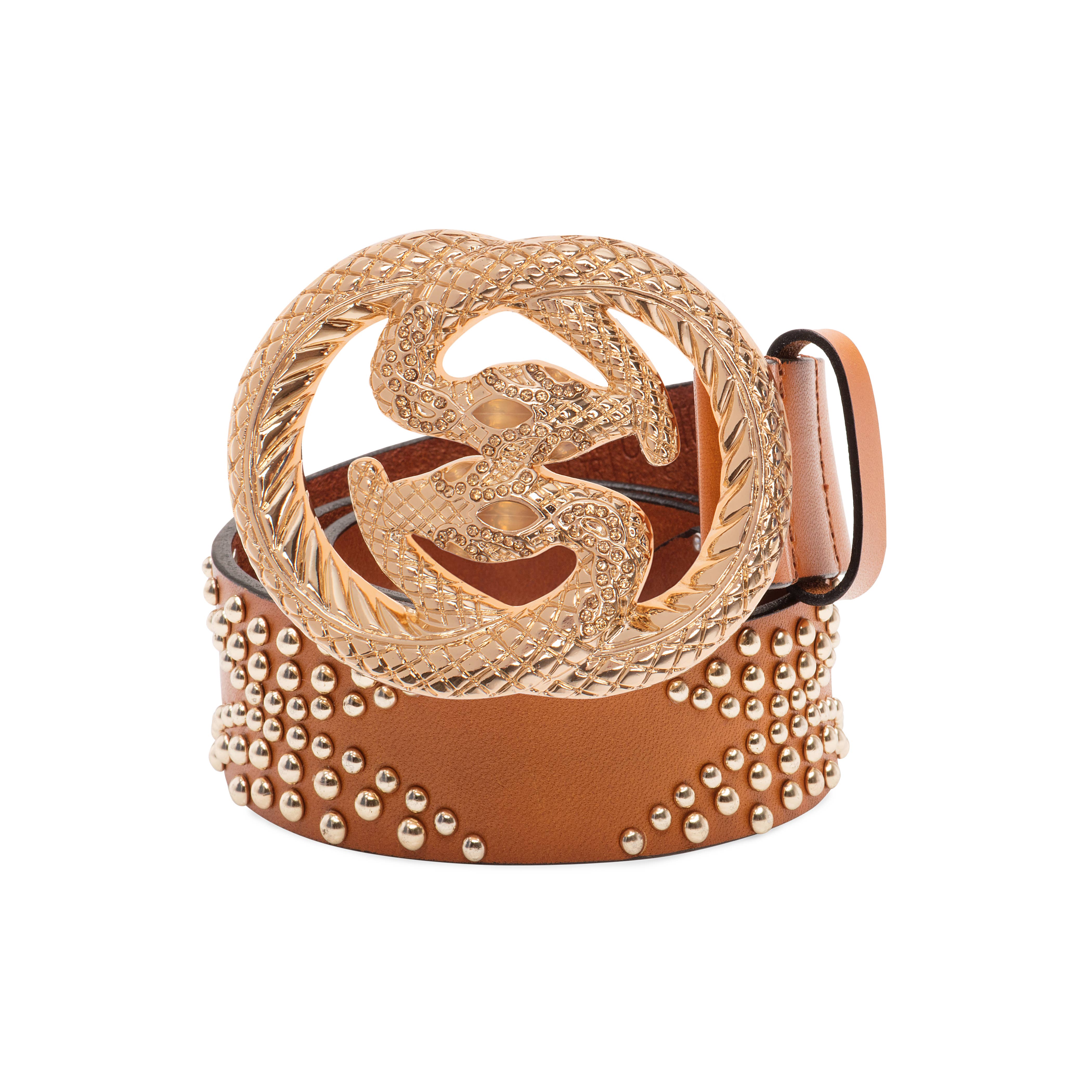 Contorno Belts - Wholesale Belt - Women's - Snake Glam Leather Belt