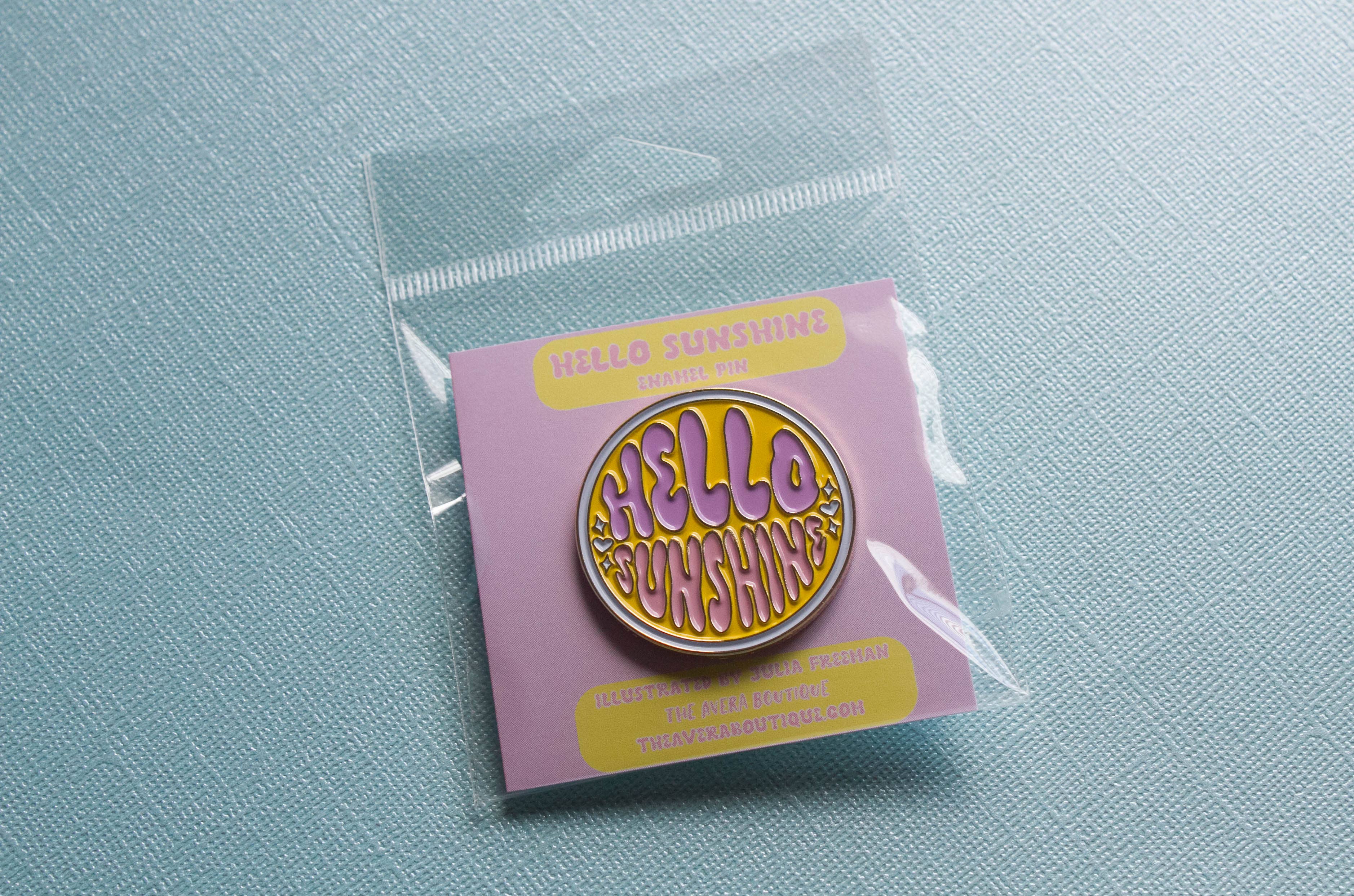 The Avera Boutique - Wholesale Lapel Pin/Button - Hello Sunshine Enamel Pin2