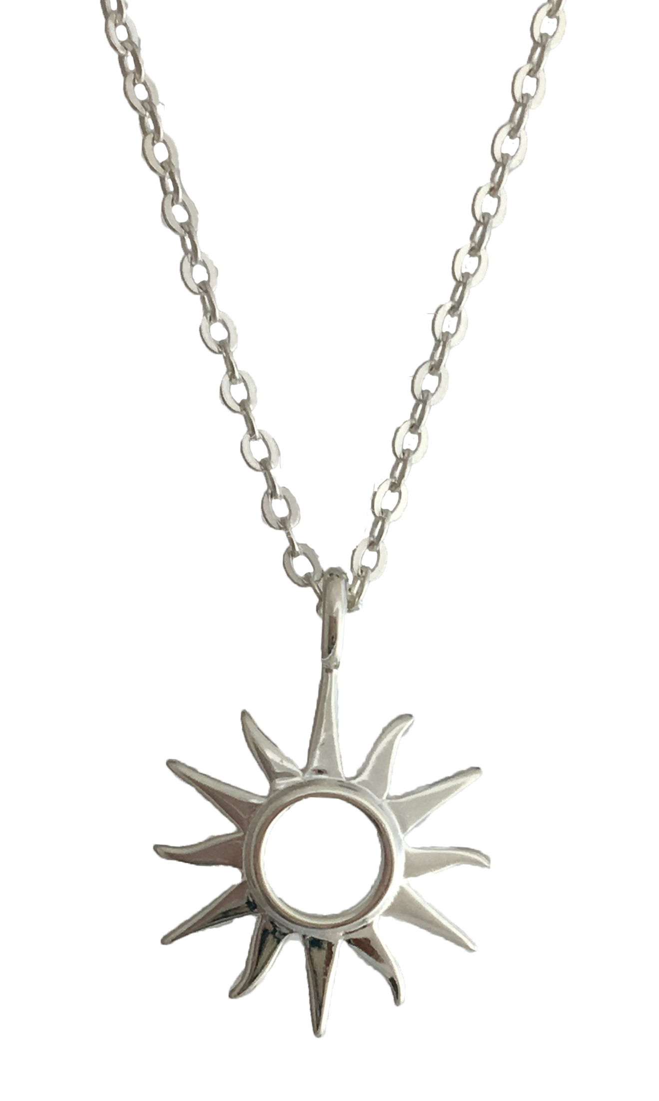 Wildflower + Co. – wholesale Hänge-/berlockhalsband – Tarot Card Halsband, Solen - Sterling Silver0