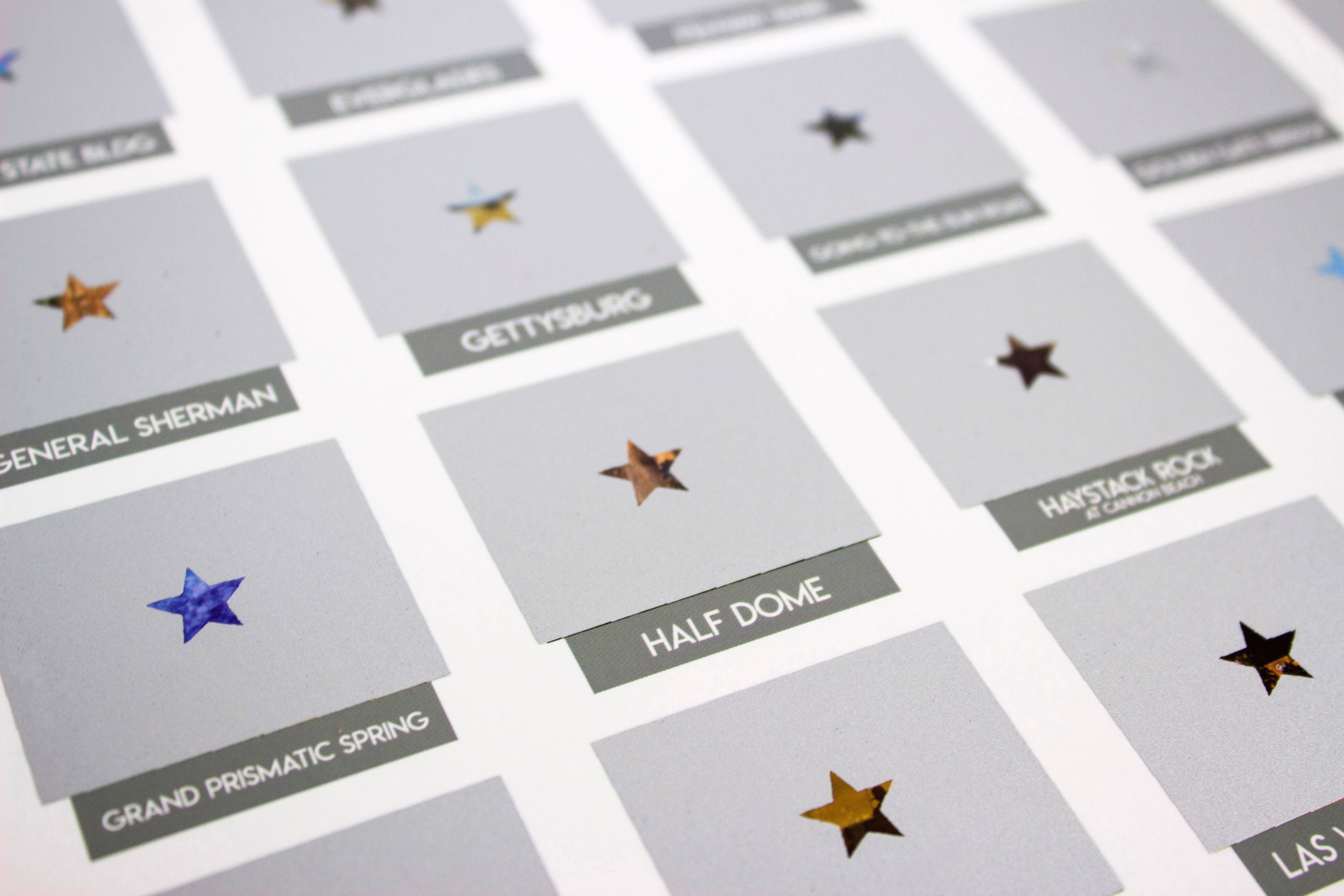 Cascadia Modern - Wholesale Poster - Iconic US Landmarks Scratch-Off Poster4