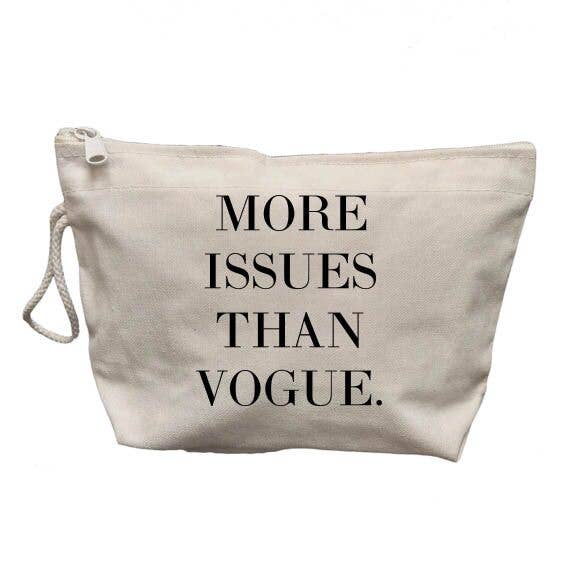 More Issues Than Vogue Makeup Bag for wholesale by Quippy Brand