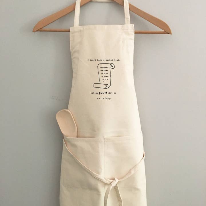 Apron - Bucket List for wholesale by Things UnCommon