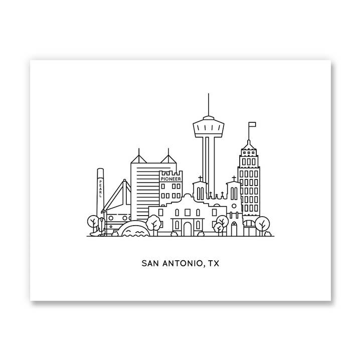 San Antonio, Texas Kunsttryk for engroshandel hos Kelly Renay