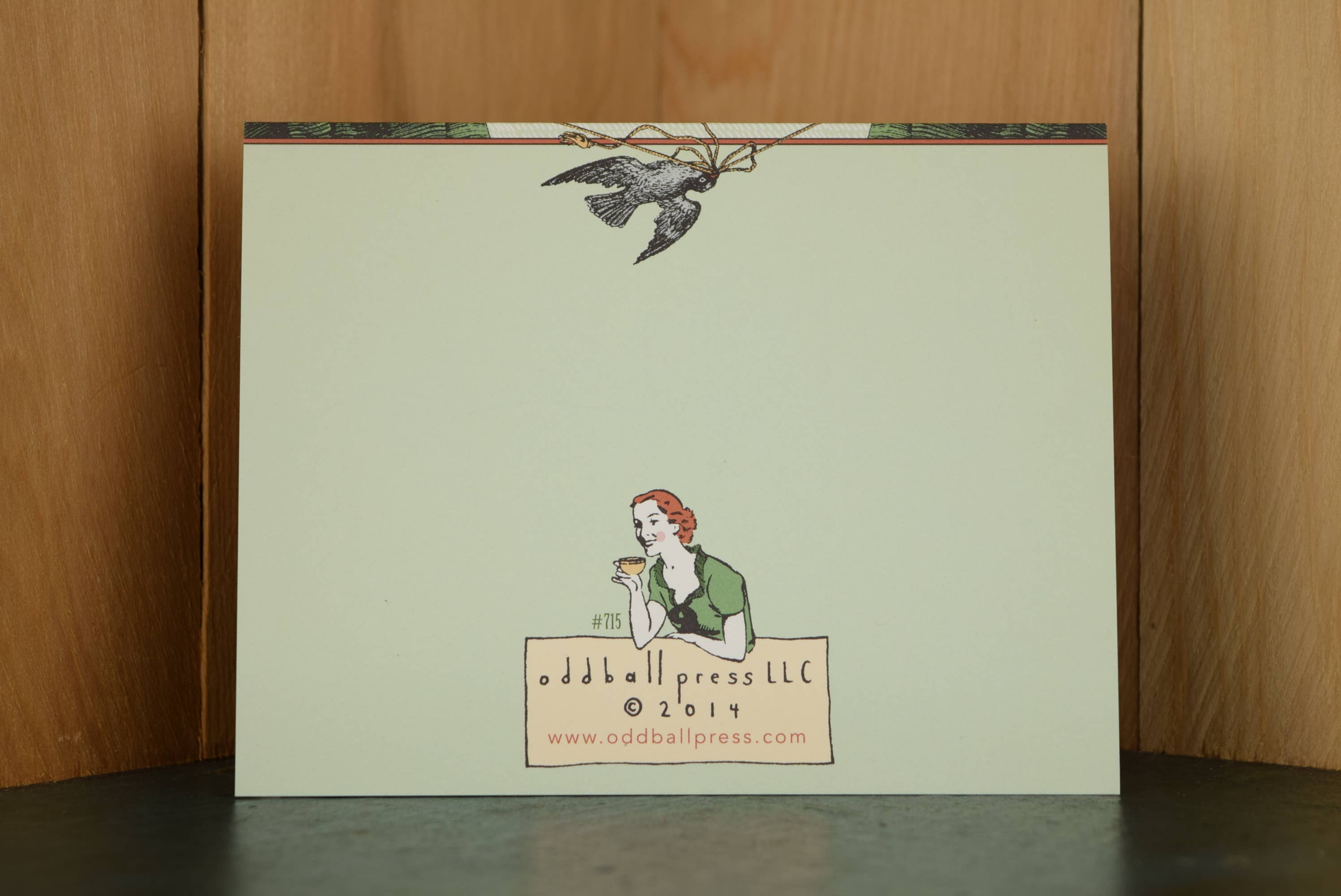 Oddball Press LLC - Wholesale Love Card - Breakfast in Bed2