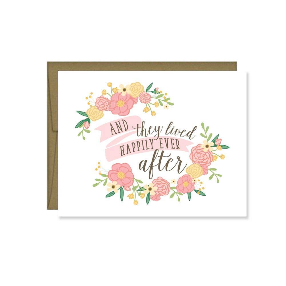 Pen & Paint - Wholesale Wedding Card - Happily Ever After Card
