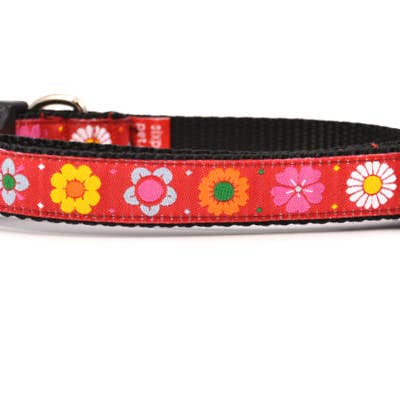 six point pet - Wholesale Pet Collar - Cat - Daisy Chain-Red2