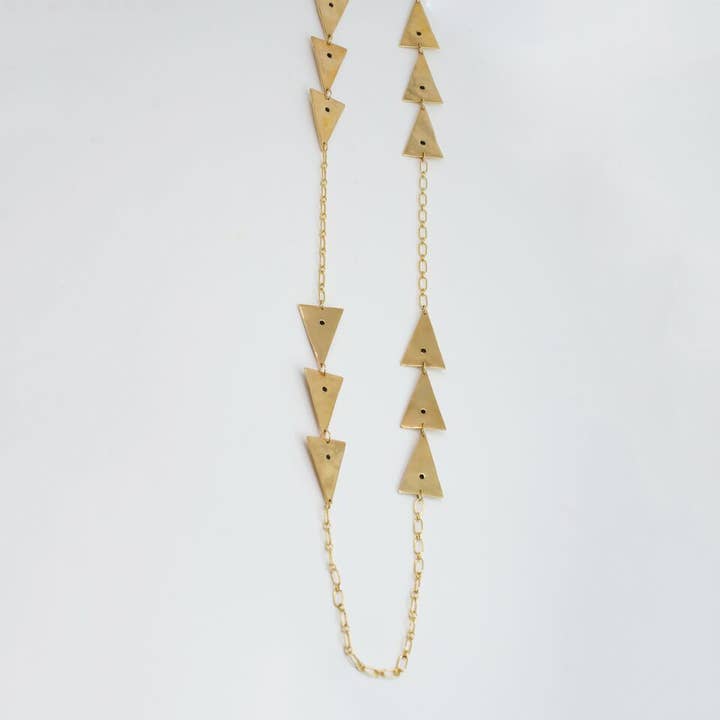 Triangles Lucent Chain Necklace for wholesale by On a Limb Creative