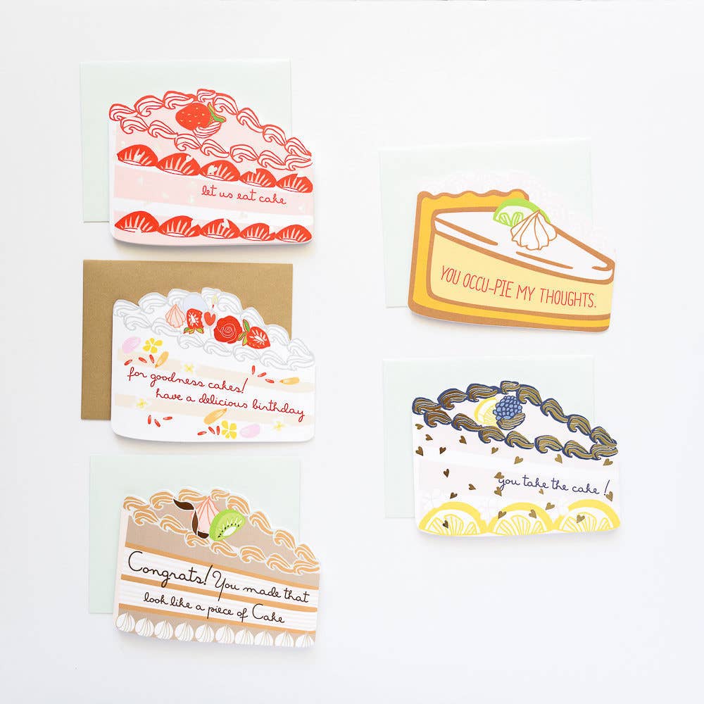 ILOOTPAPERIE - Wholesale Love Card - You Occu-pie My Thoughts! Die Cut Card3