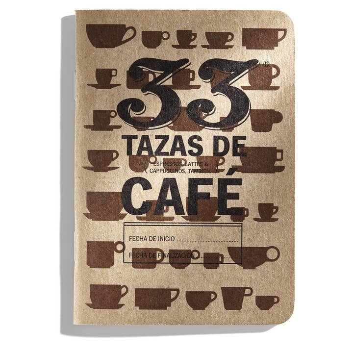 33 Cafes Tasting Journals (Spanish Language) for wholesale by 33 Books Co.