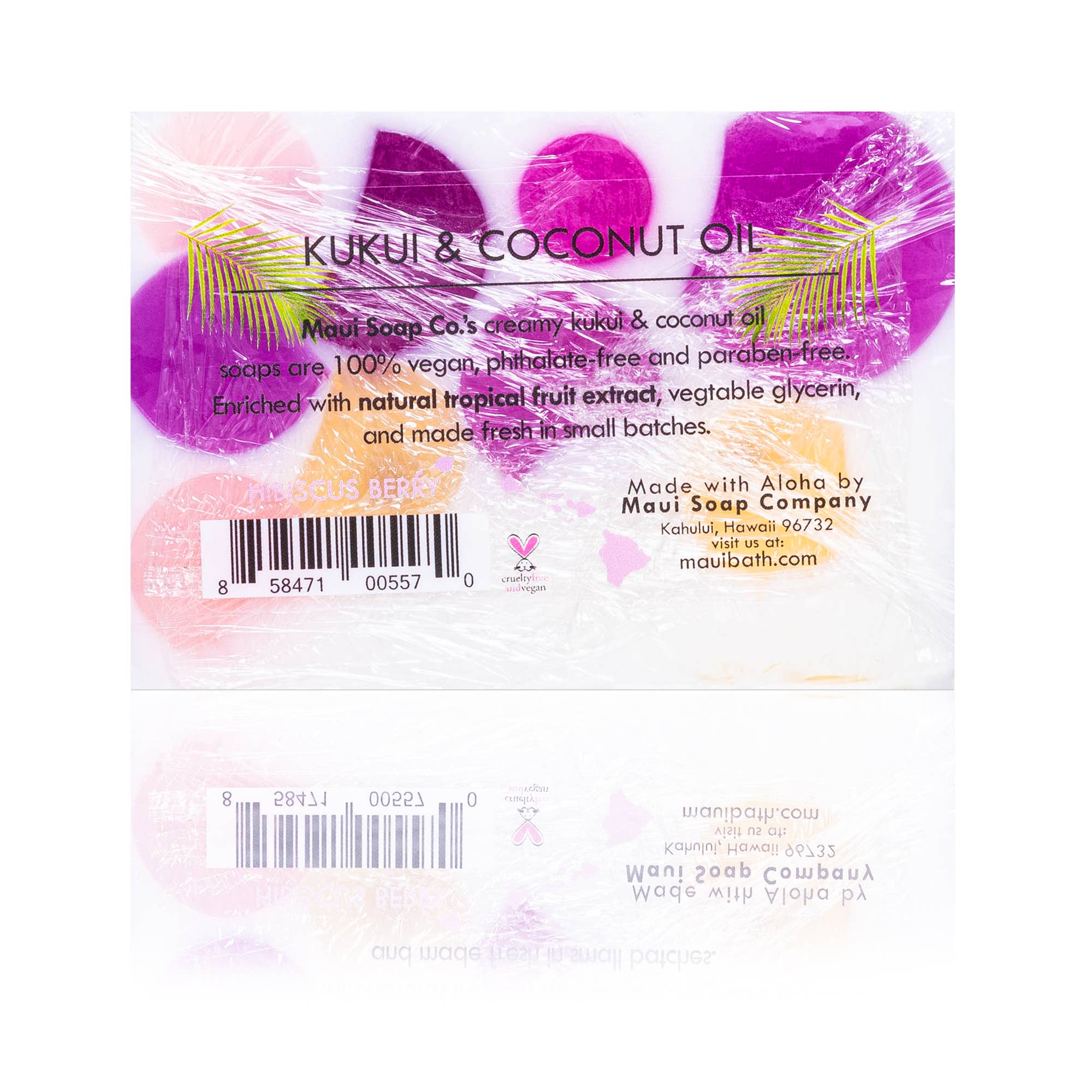 Maui Soap Co. – wholesale Tvål – Hibiskus Bar tvål med Kukui & kokosolja 6oz1