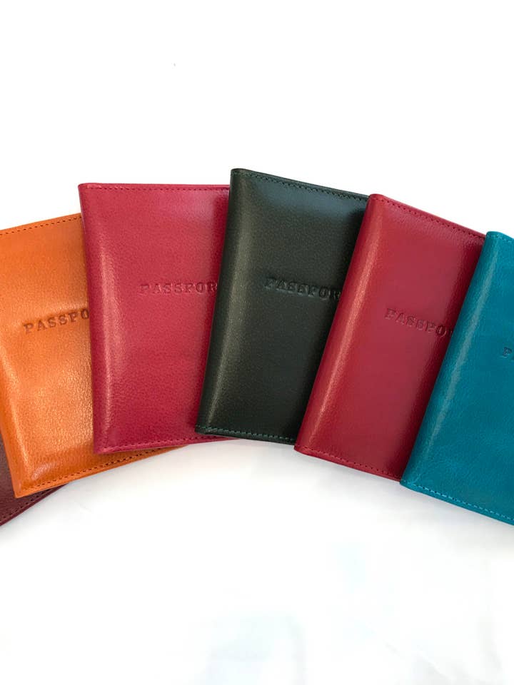 Leather Passport Holder for wholesale by P. Sherrod & Co.