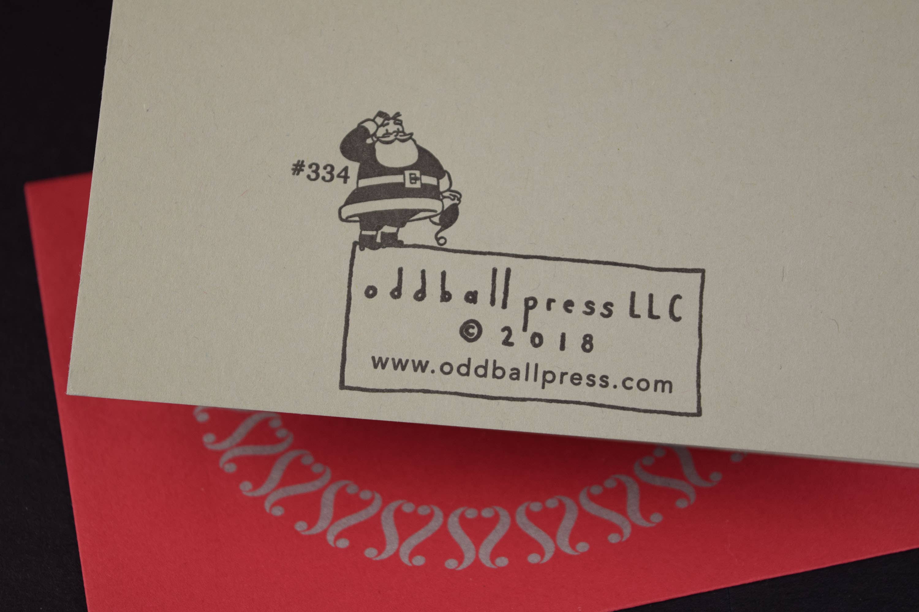 Oddball Press LLC - Wholesale Christmas Card - Santa Knows Card2