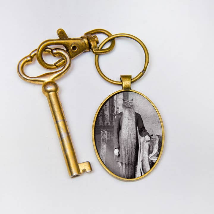 The Wild Oddisorium - Wholesale Keychain - Unisex - Owl Art Gift, For Teacher, Bird Lover Idea, Key Chain