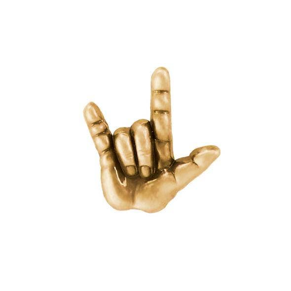 Lifebeats Gifts - Wholesale Reversspeld/knoop - I Love You Gebarentaal Pin