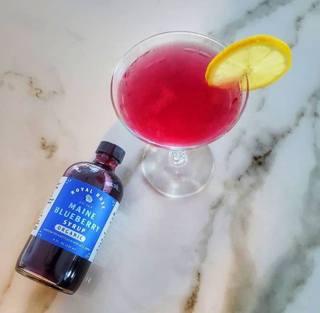 Royal Rose Syrups - Wholesale Cocktail Mix/Syrup - Blueberry Organic Simple Syrup 8oz2