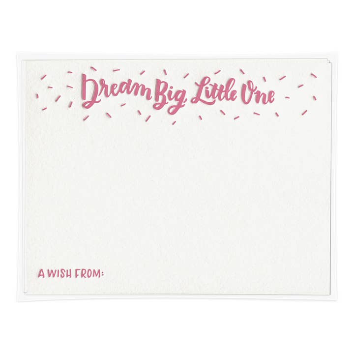 Dream Big, Little One - Paquete de tarjetas de consejos para bebés para venta al por mayor de INK MEETS PAPER