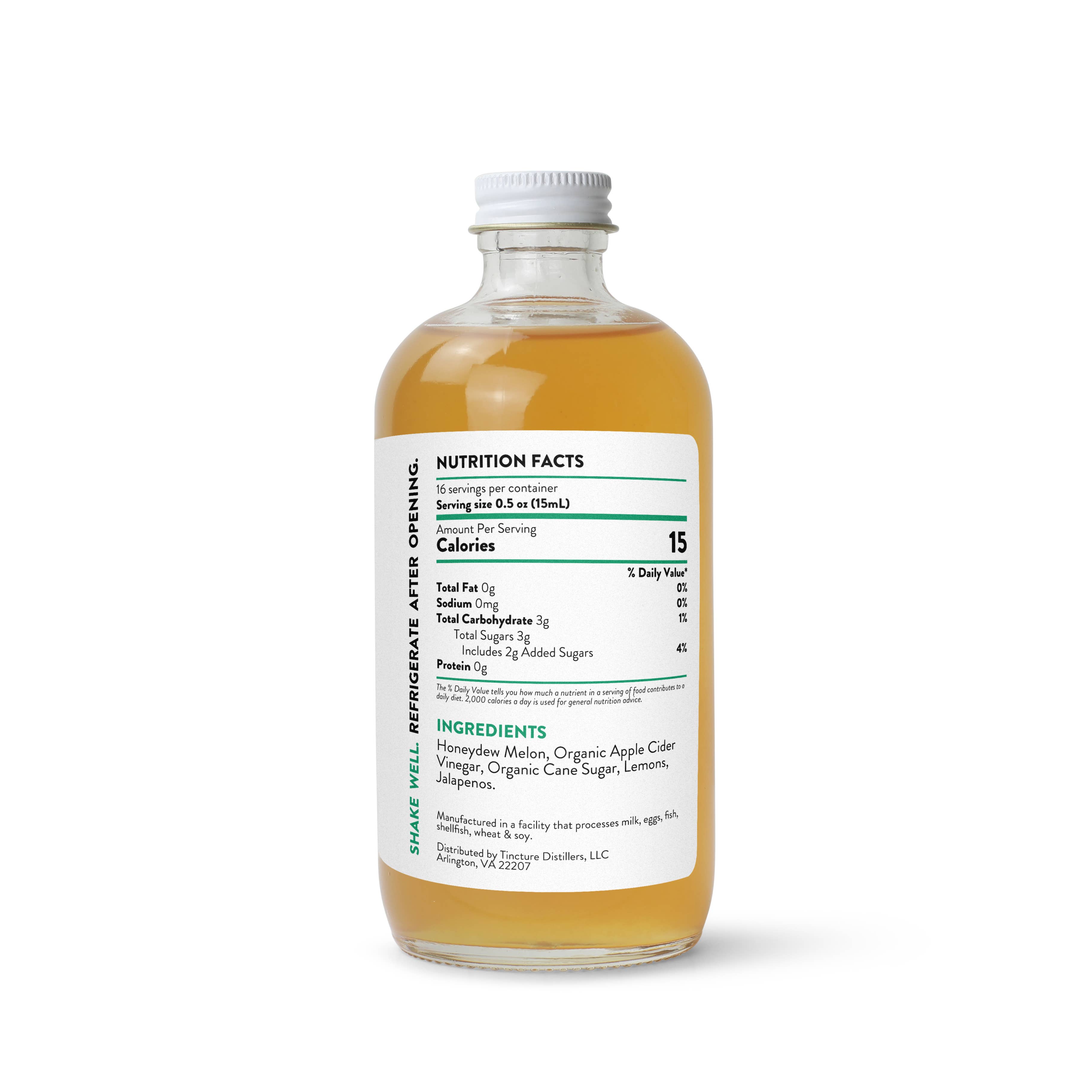 Element Shrub - Wholesale Cocktail Mix/Syrup - Honeydew Jalapeno Shrub 237ml3