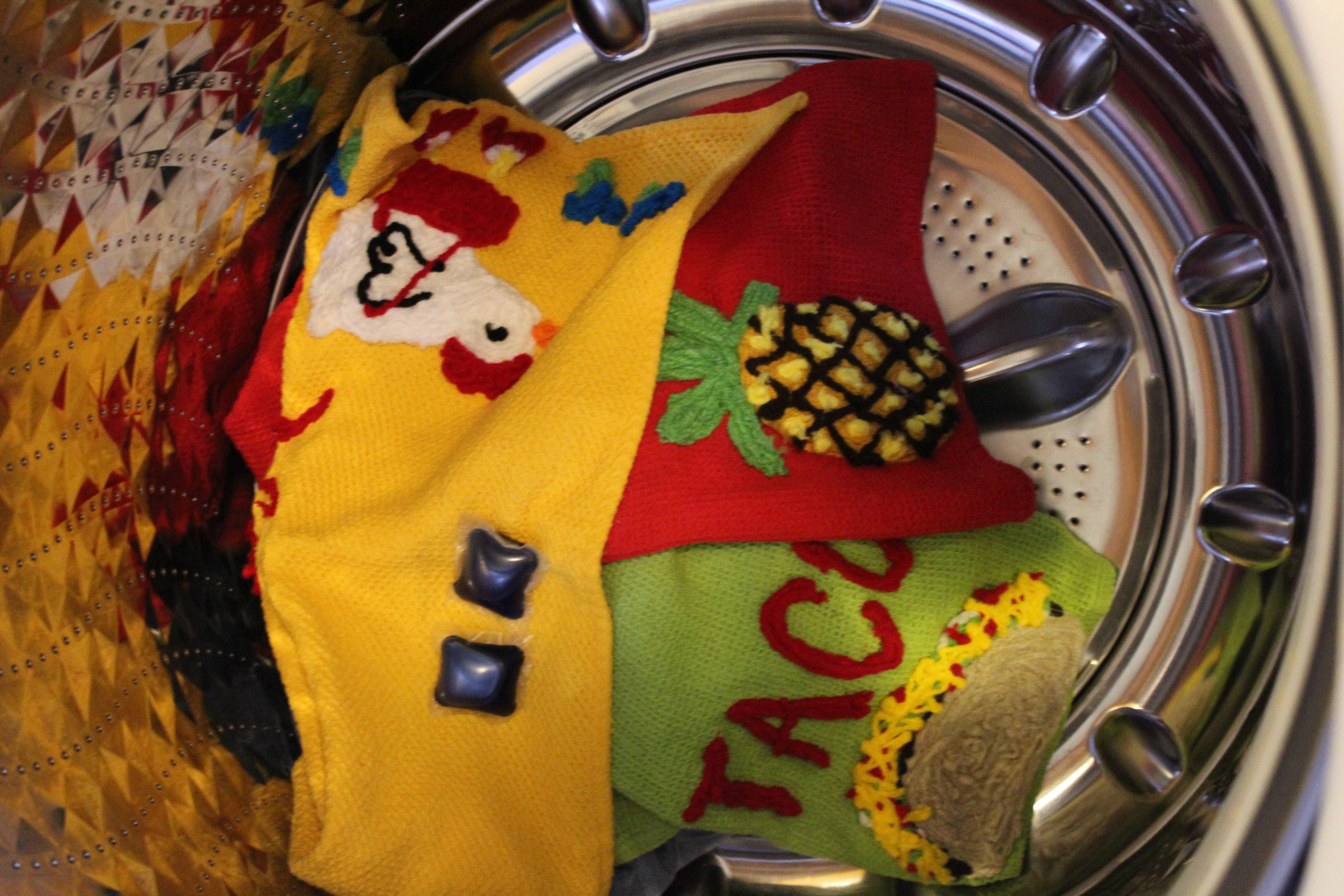 Miss Mavis Fun House - Wholesale Tea Towel - Red bicycle kitchen towel for cyclist  kitchen towel4