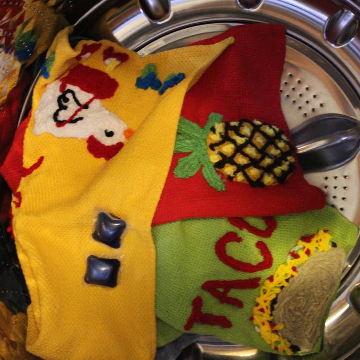 Miss Mavis Fun House – wholesale Tea towel – Red bicycle kitchen towel for cyclist kitchen towel4