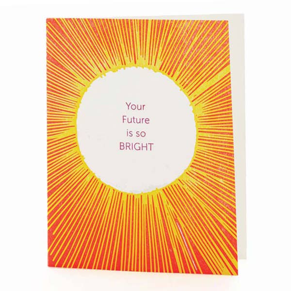 Ilee Papergoods - Wholesale Encouragement Card - Sun Your Future Is So Bright A2 Card