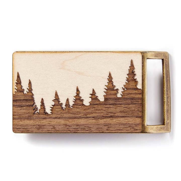 Treeline and Tide – wholesale Belt buckle – Unisex – Belt Buckle - Forest
