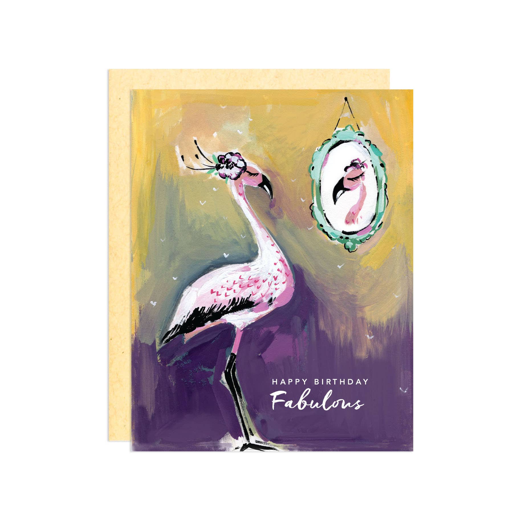 Darling Lemon – wholesale Birthday card – Fabulous Flamingo Greeting Card