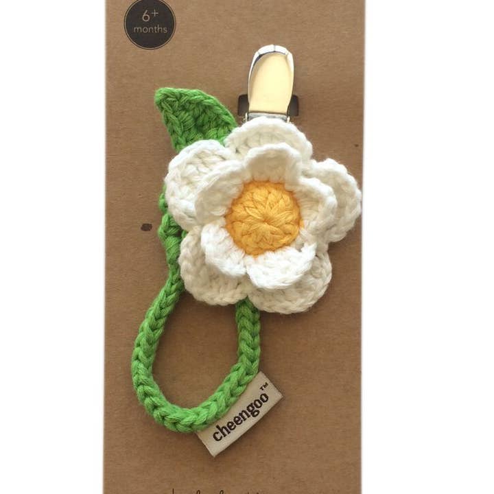 Pacifier Clip - Daisy for wholesale by Cheengoo