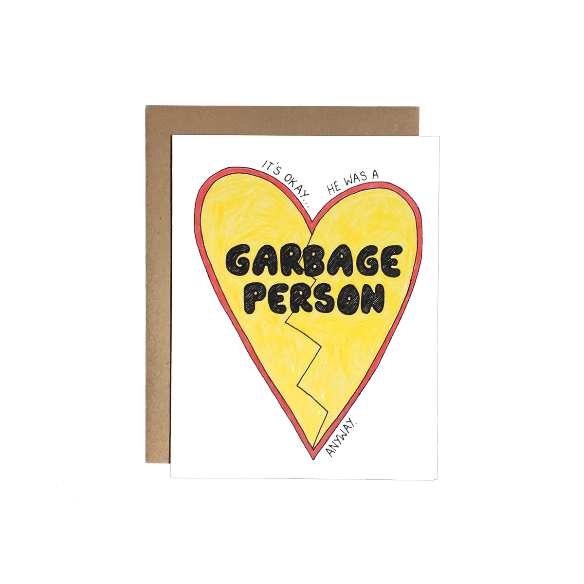 Chateau Blanche - Wholesale Everyday Greeting Card - Garbage Person Card1