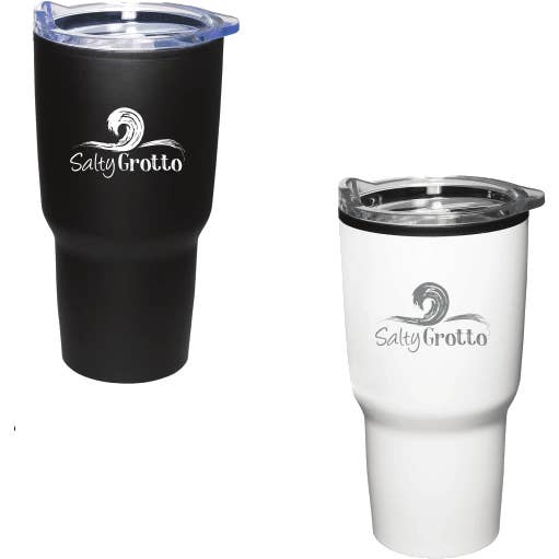 Bicchiere in acciaio inox da 30 oz, colore: Bianco per la vendita all'ingrosso da parte di Salty Grotto