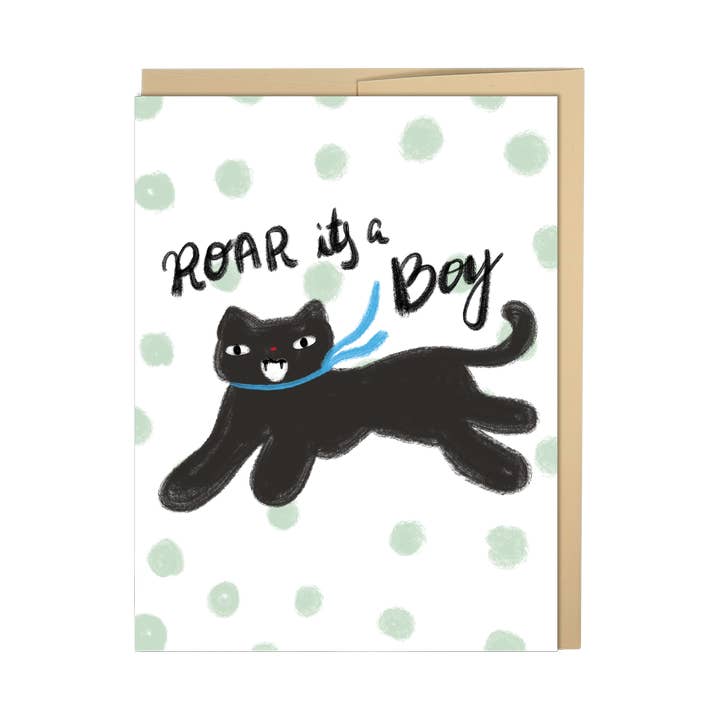 Brul Het is een jongenskaart voor wholesale door New Moon Paper Goods