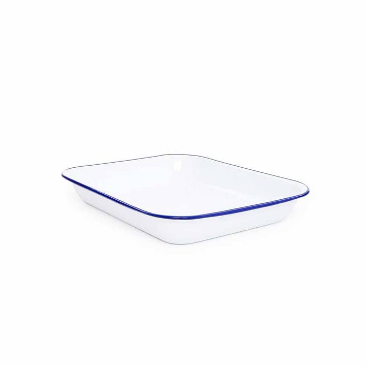 Vintage Enamelware Large Open Roaster for wholesale by Crow Canyon Home