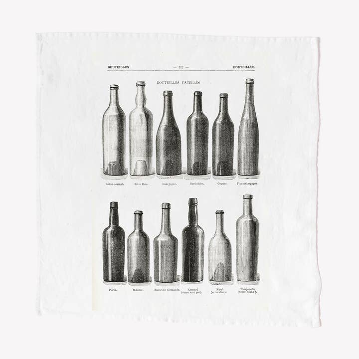 Serie Limitee Louise Leinenservietten „The wine“ – steinwaschgewaschen, Frankreich für den Großhandel von Serie Limitee Louise