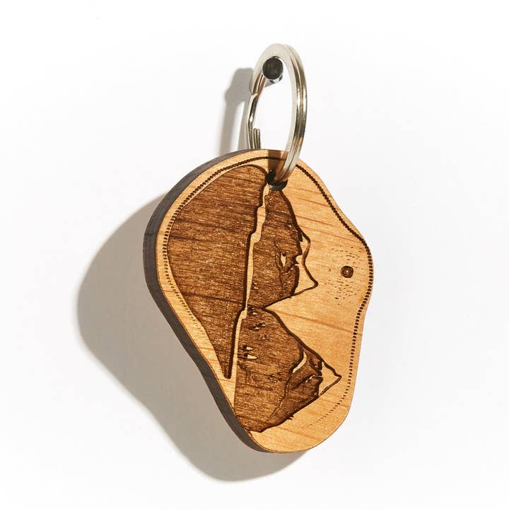 Berg Trä nyckelring för wholesale av Lucca