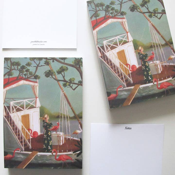 JANET HILL STUDIO - Wholesale Notepad - Pirate Penelope tear-way notepad