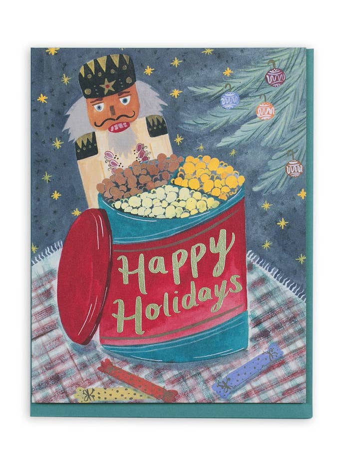 Popcorn Tin Card Set of 8 for wholesale by Small Adventure
