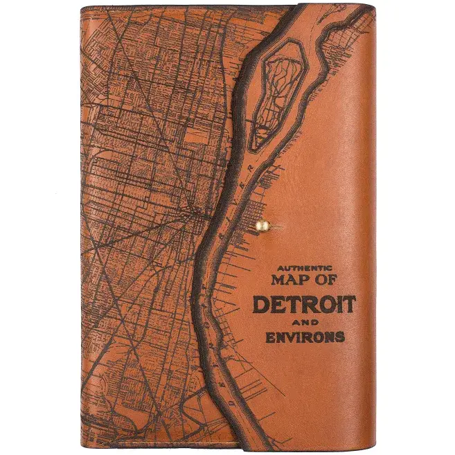 Tactile Craftworks - Wholesale Journal/Diary - Detroit Map Journal3