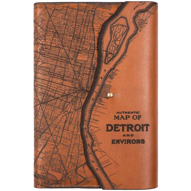 Tactile Craftworks - Wholesale Journal/Diary - Detroit Map Journal3