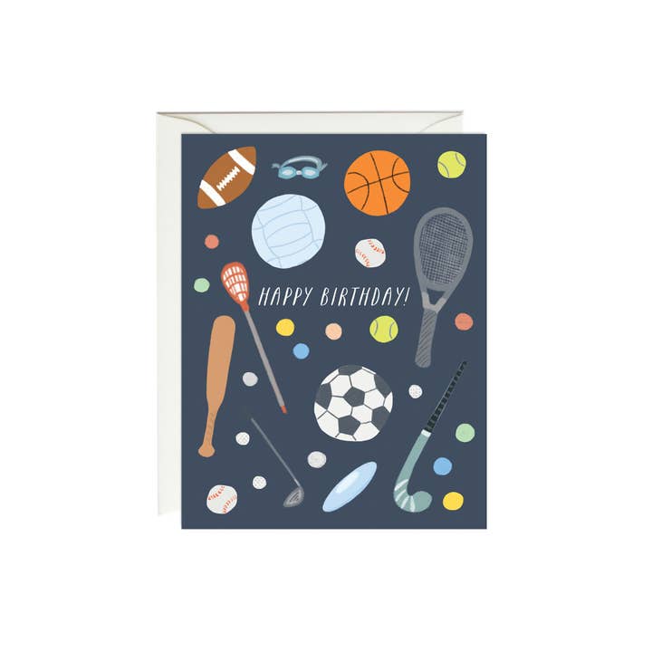 Birthday Sports Card for wholesale by Paula & Waffle