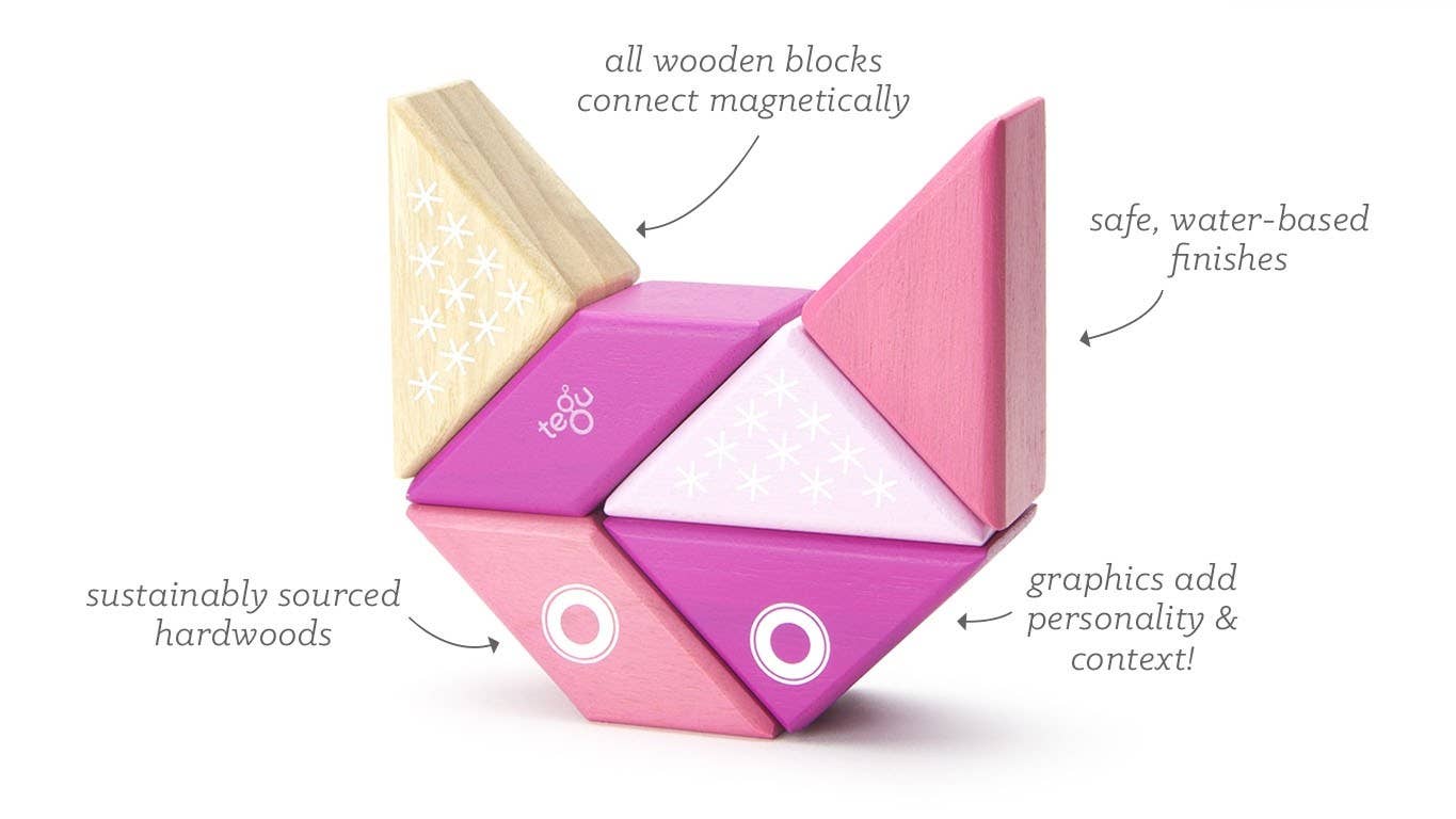 Tegu - Wholesale Wood Toy - Kids - Travel Pals - Magnetic Wooden Block Set1