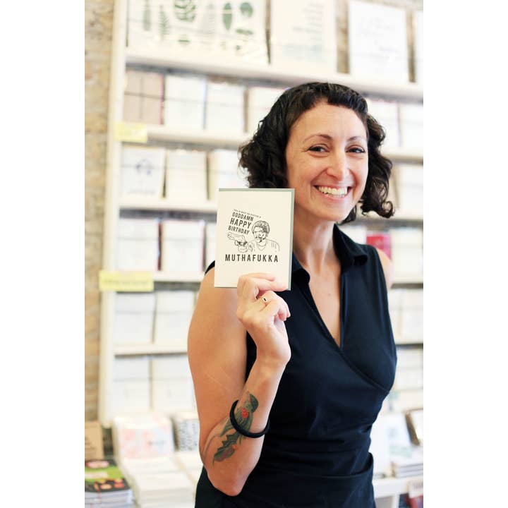 Steel Petal Press - Wholesale Birthday Card - Muthafukka Birthday - Letterpress Birthday Greeting Card5