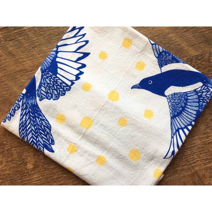 Noteworthy Paper & Press - Wholesale Tea Towel - Magpies Tea Towel5