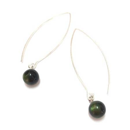 Forest Green RainDrop Earrings for wholesale by Leetie Lovendale