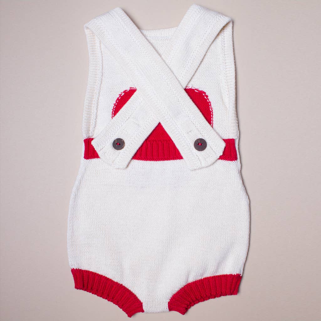 Estella - Wholesale Jumpsuit - Baby - Spring Baby Sleeveless Rompers - Apple 2