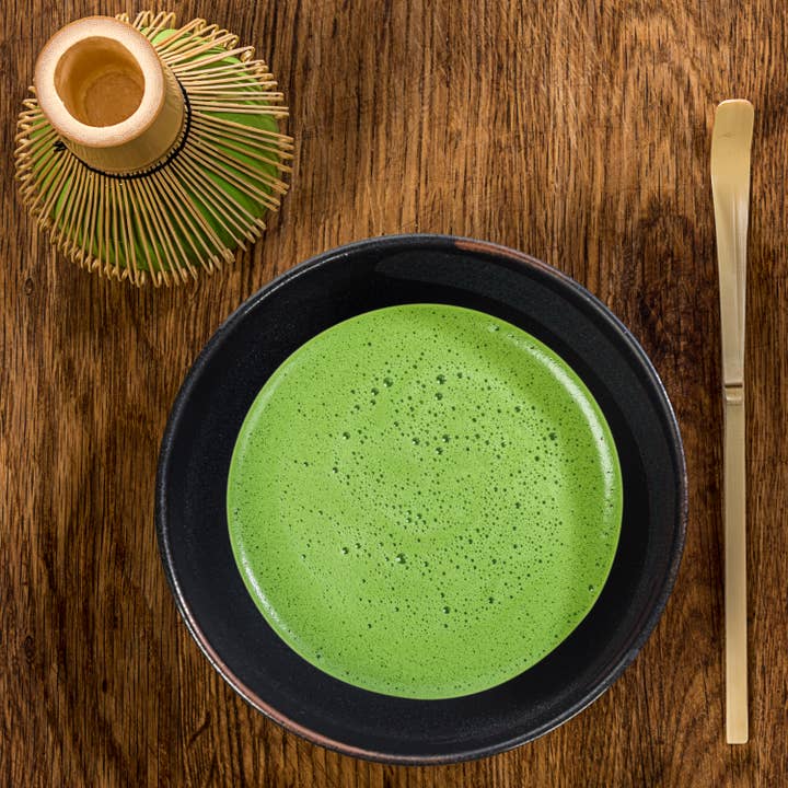 TEALYRA / LUXBE - Wholesale Bowl - Matcha Tea Startup Gift Set - Black Japanese Bowl
